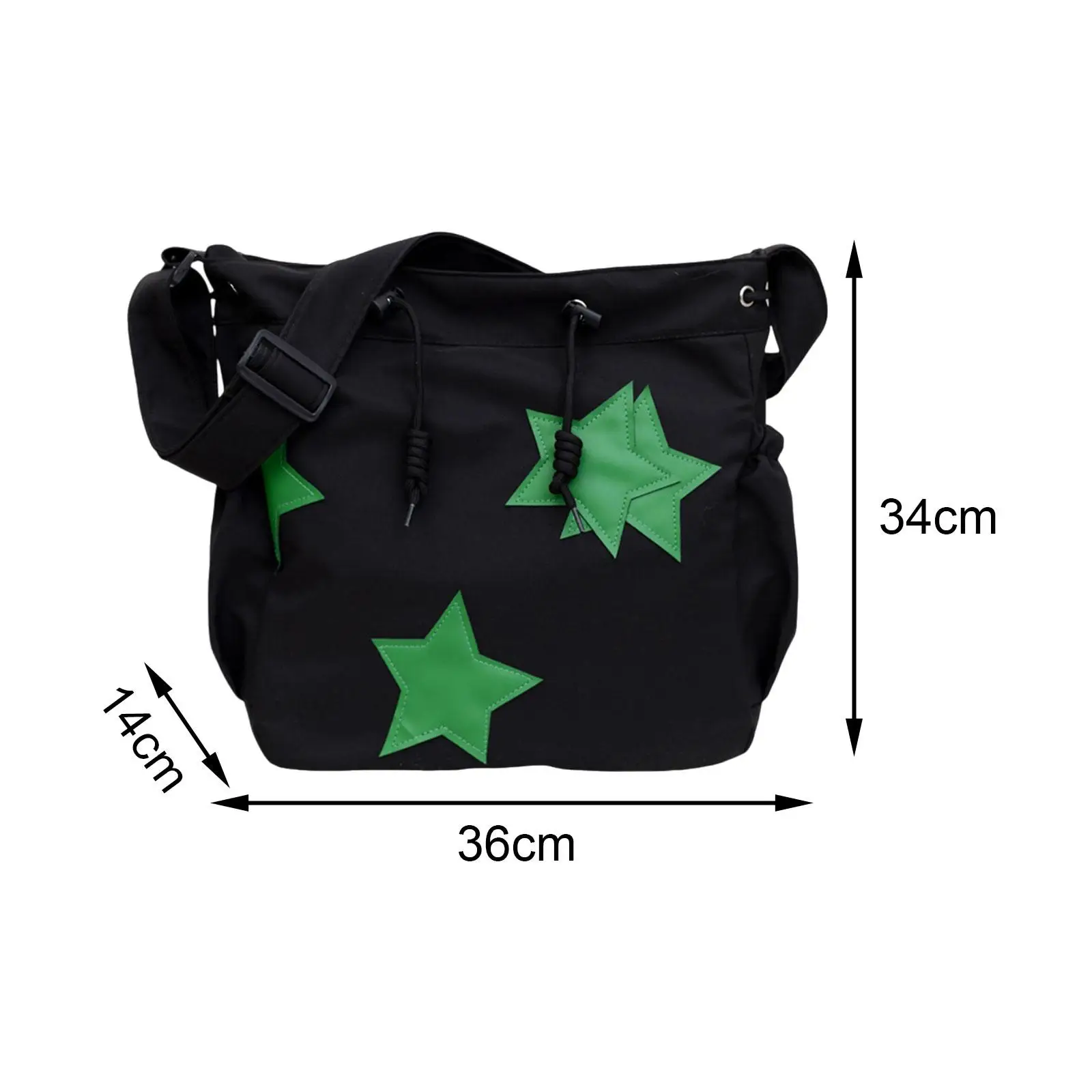 Women Shoulder Bag Adjustable Shoulder Strap Stylish Star Pattern Crossbody Bags