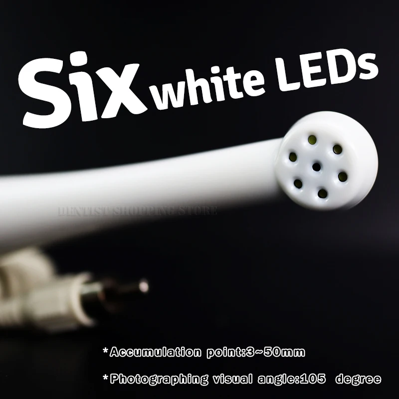 Mini AV/Video Output Dental 2m Wired AV Intraoral Camera MD970 Video/RCA Rechargeable Intra Oral Camera With 6 white LED