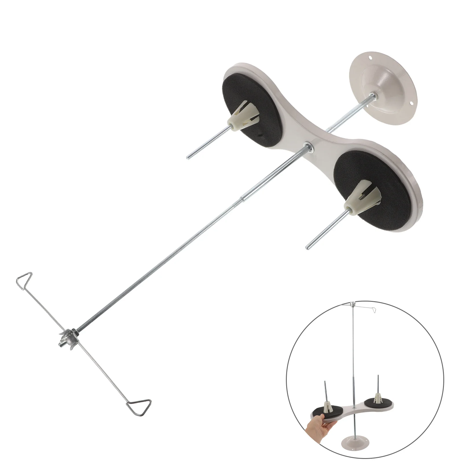 

2-Spool Metal Cone Thread Holder Stand Sewing Machine Organizer Stable Embroidery Bobbin Ribbon Sewing Spindle Thread Holder
