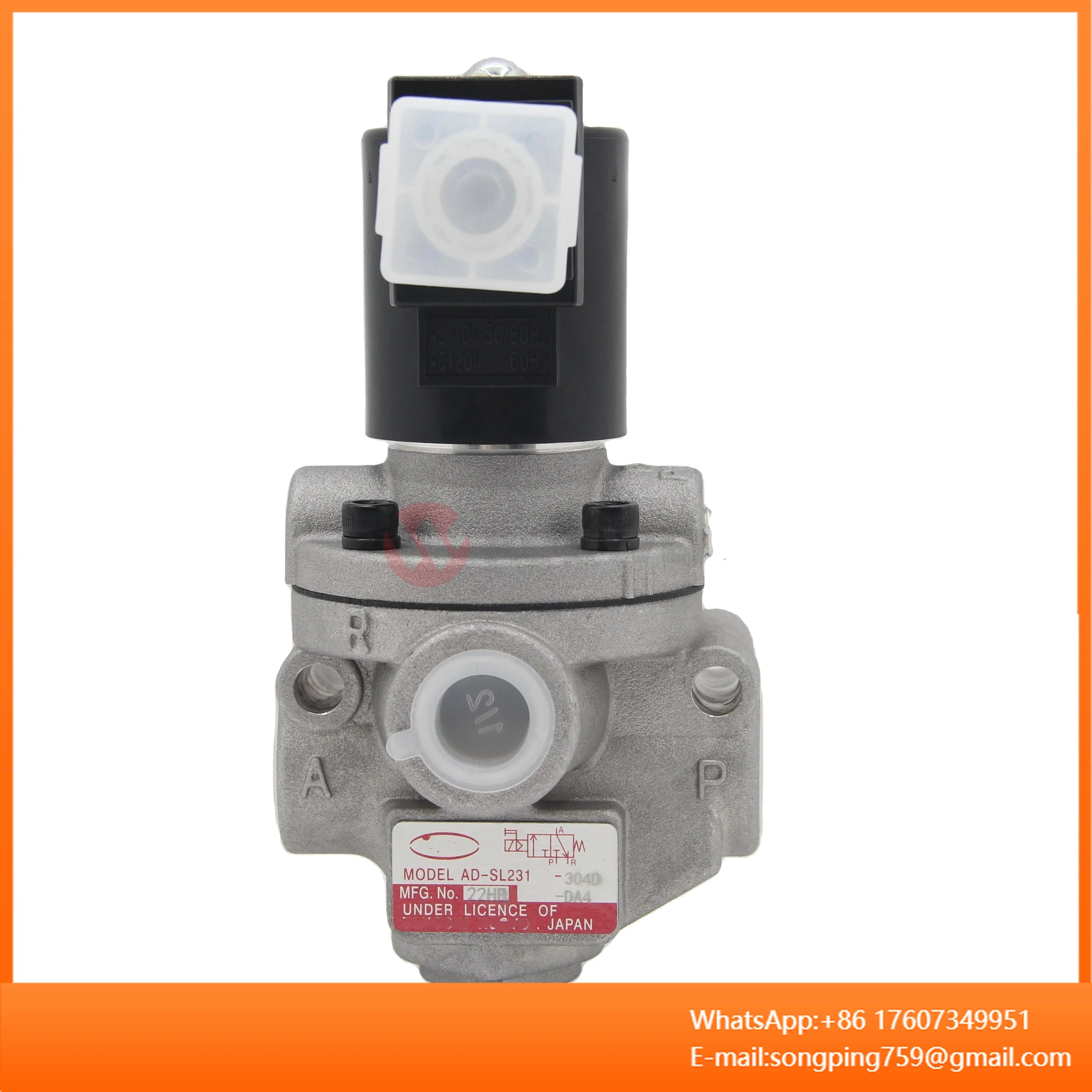 

Hydraulic Solenoid Valve AD-SL231 Single-acting solenoid directional valves are used in pneumatic/hydraulic systems punch presse
