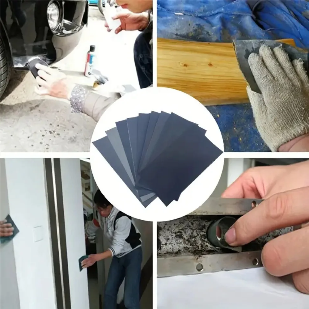 15 18 Sanding Sheets 76x140mm Silicon Carbide Waterproof Sandpaper For Woodwork Craft Furniture Surface Finishing Grinding Tool