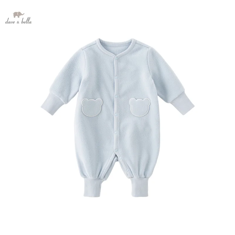 Dave Bella Baby Jumpsuit Romper Newborn Creeper 2023 Autumn Winter New Boys Girls Romper Casual Lovely DB4237050