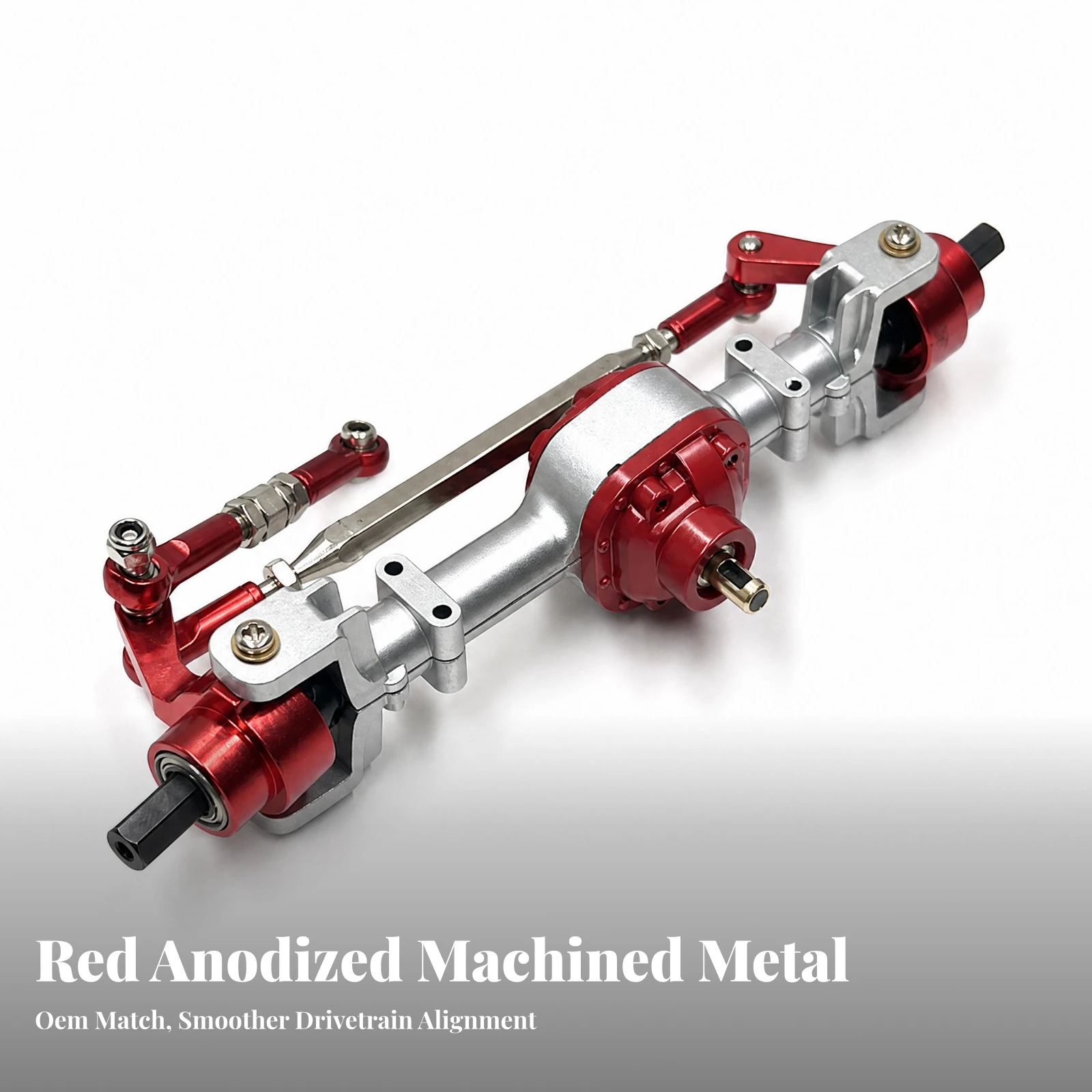 MN Series RC Upgrade Axle Lubricated 1/12 Scale RC Axle Direct Replacement Serviceable for Workshop Customization