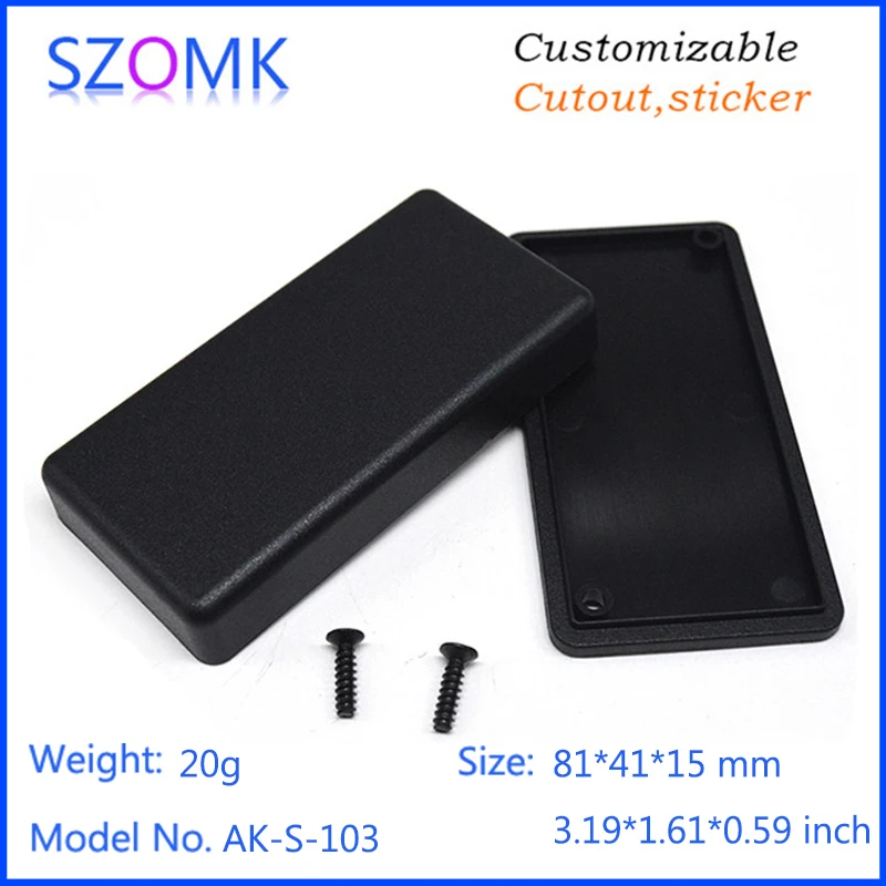 Szomk Ak-S-103 81*41*15 Mm Abs Housing Case Junction Box for Electronics for Pcb