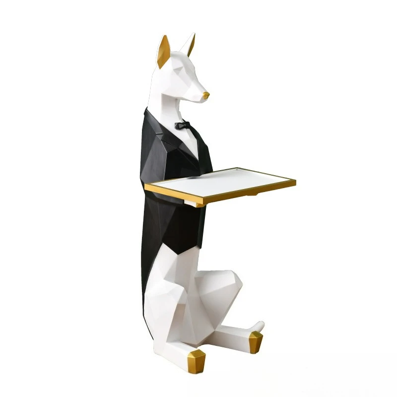 

Landing, ornaments, creativity, gentleman dog, door, storage