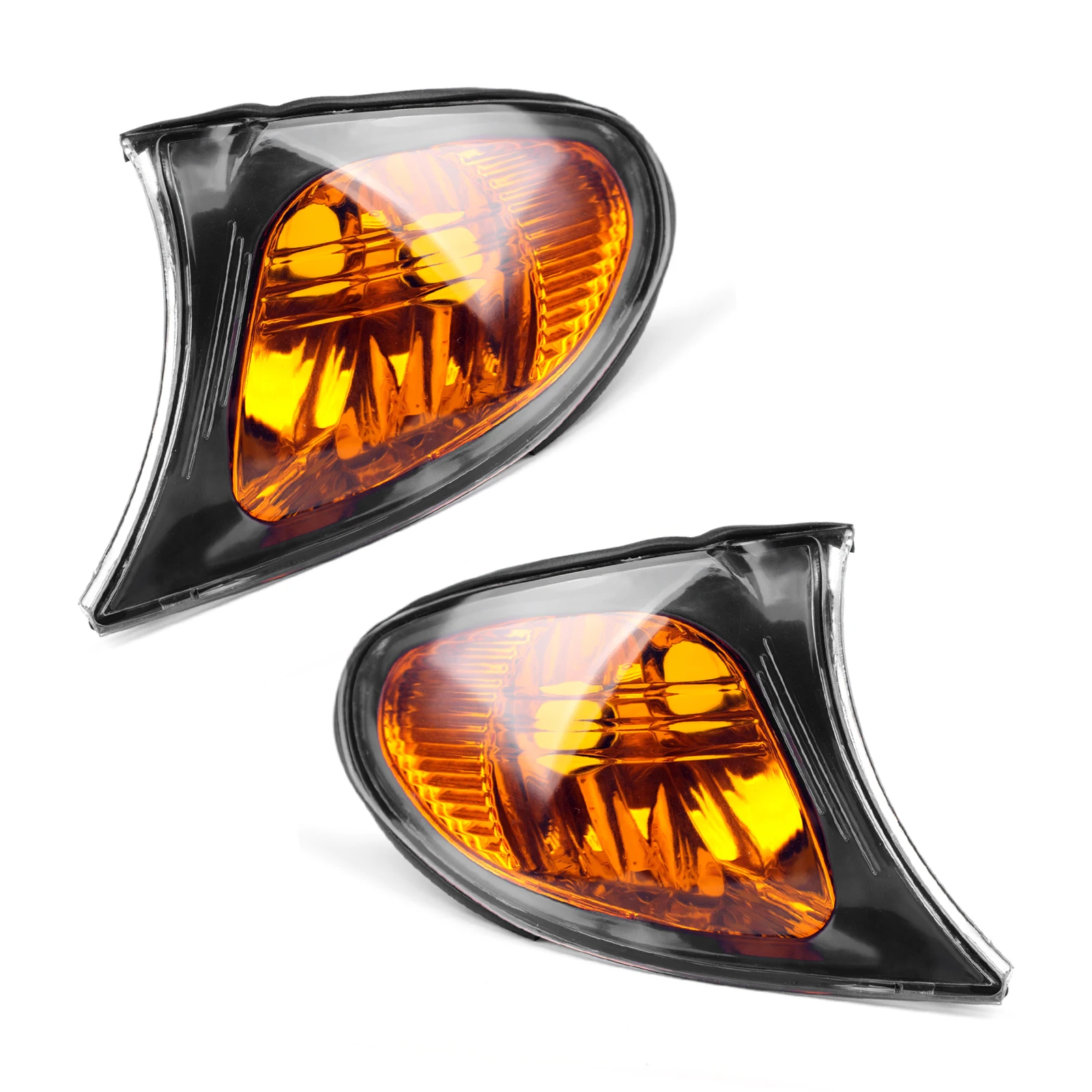 Car Front Indicator Turn Signal Corner Lights For BMW 3 Series E46 4-Door 325i 325xi 02-05 63137165859 63137165860