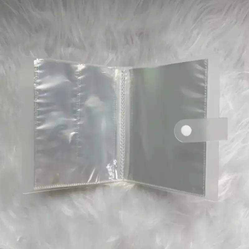 Ins6-Inch Transparent Photo Card Binder Album 4 Grid Storage Book for Prints Stickers Notes Photocards Star Photo Storage Album