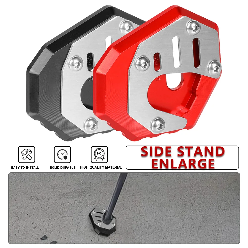 

Motorcycle Kickstand Support Foot Side Stand Extension Sidestand Plate Enlarge For HONDA XRV750 AFRICA TWIN XRV 750 AfricaTwin