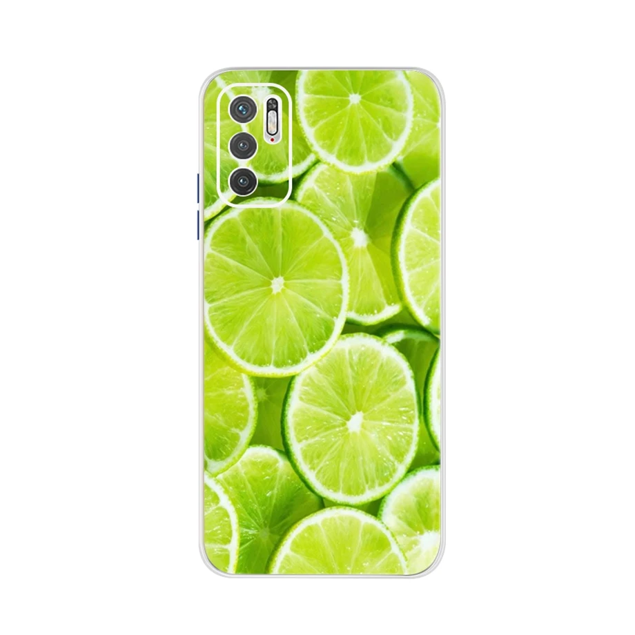 Case For Xiaomi Redmi Note 10 5G Capa Flowers Soft Silicone Covers For Redmi Note 10 Note10 10T Poco M3 Pro 4G 5G Clear Fundas