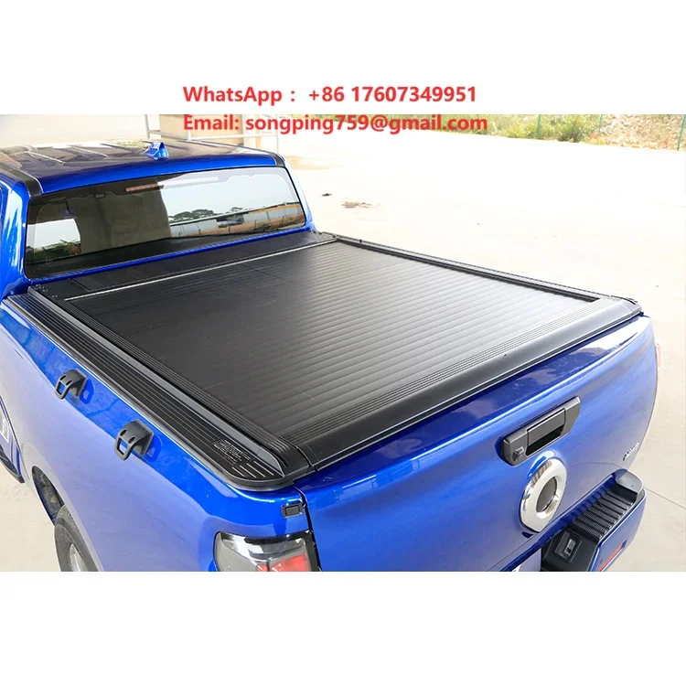 Electric Tonneau Cover Retractable Roller Lid Hard Aluminum Truck Bed Cover for Jeep Chevrolet Hilux Tacoma Honda Nissan