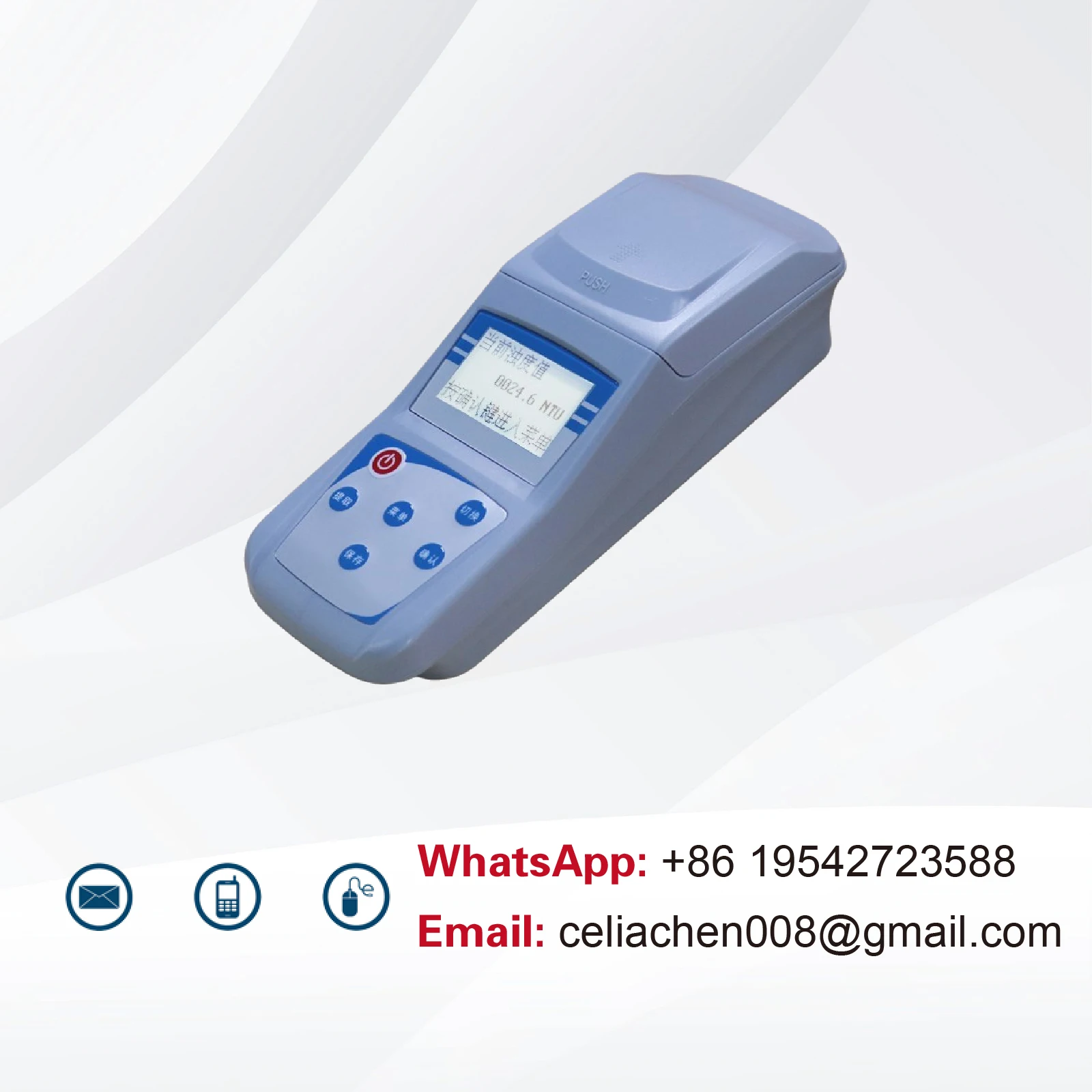 Portable Digital Turbidity Meter ZD-2A 0-1000 NTU 90 Scattered Light Handheld Water Quality Tester for Lab Wastewater