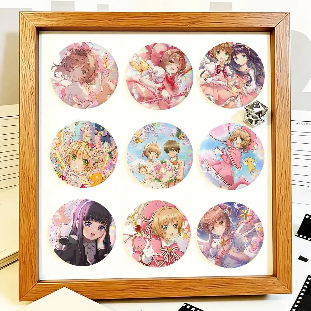 C-Cardcaptor S-Sakura Anime Round Badges Can Be Used To Decorate Clothes And Backpack Pins
