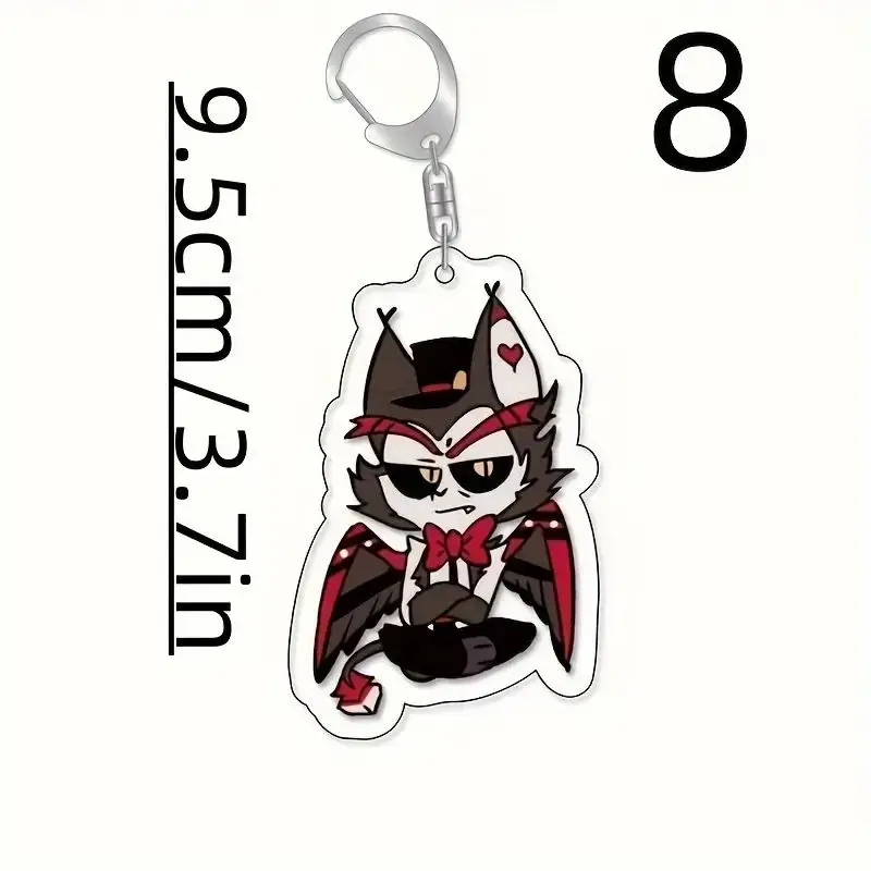 Hotel Inspired Acrylic Keychain - Cute Anime-Themed Couple's Accessory Men