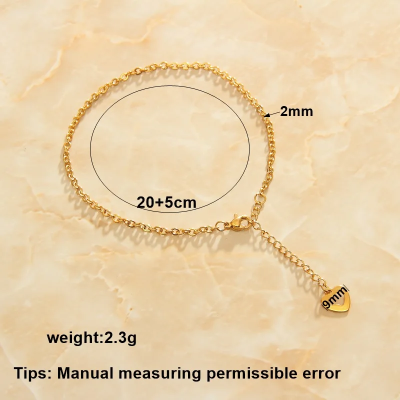 SOMMAR 2021 trend Gold Plated Goddess bracelet anklets Love O word chain ankle bracelet Fashion Popular Luxury Jewelry