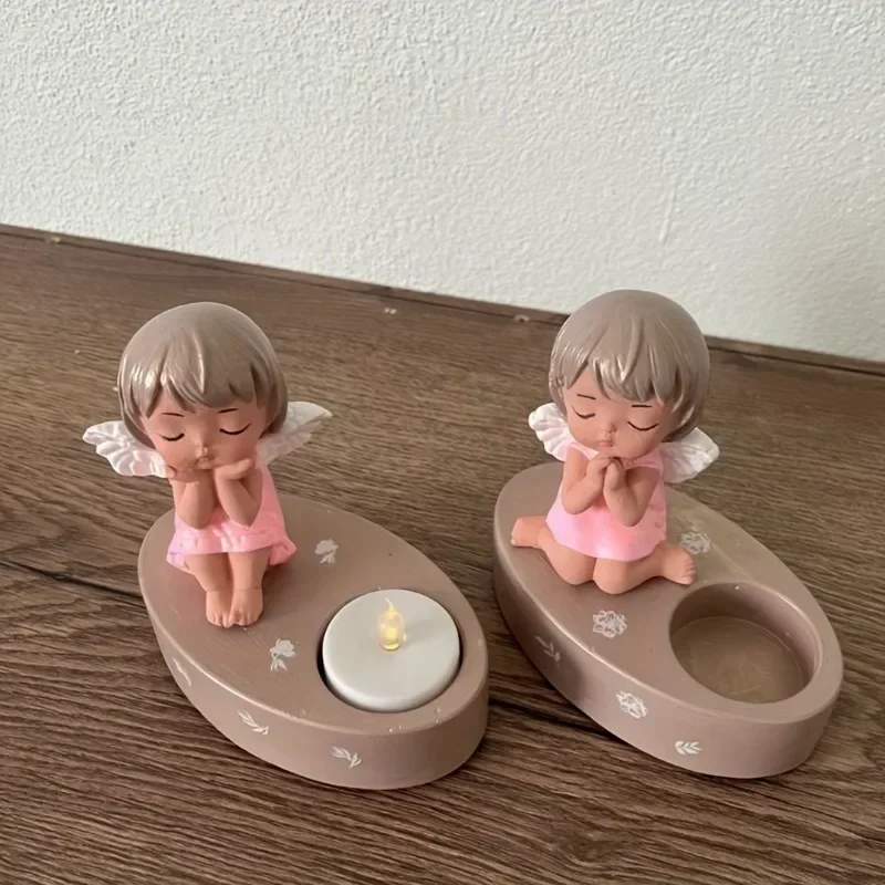 2026 new model advanced top quality diy winged angel figurine silicone resin mold for candle doll making craft home decor
