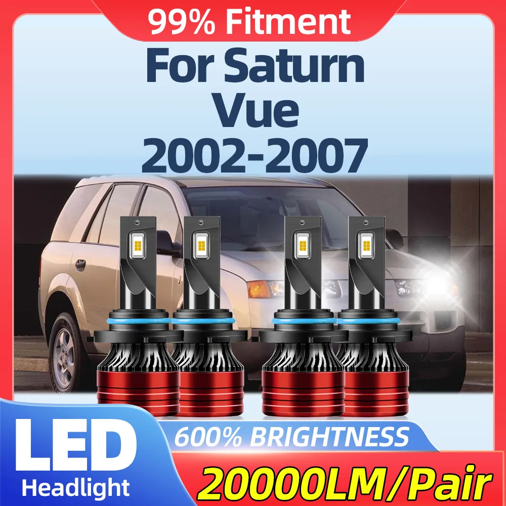 

LED Headlight Bulbs 40000LM Auto Headlamps 6000K White Super Bright Car Lights For Saturn Vue 2002 2003 2004 2005 2006 2007