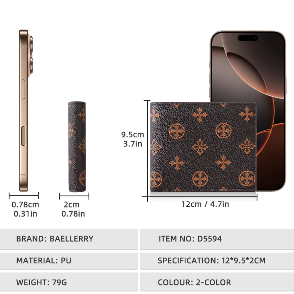 New Men's Short Wallets High Quality Zipper Card Holder Retro Male Coin Bag Simple Business Leisure Zipper Purses for Man
