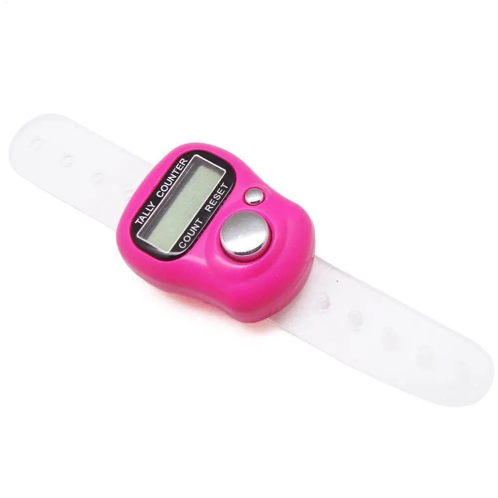Electronic Finger Counter Small Finger Tally Resettable Score Digital Finger Counter Small for Golf Sport Score Lap Knitting