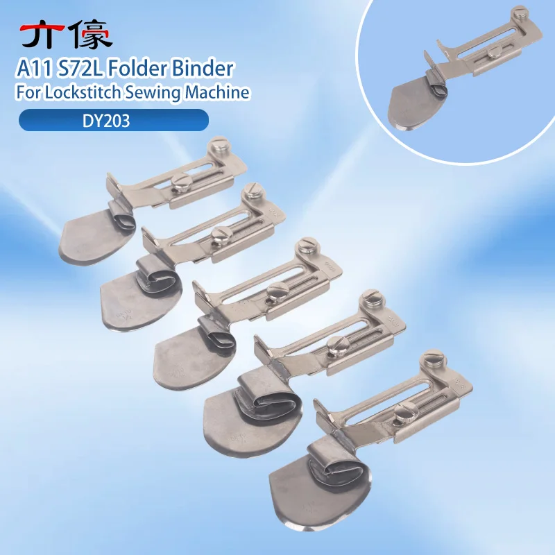A11 S72L Folder Binder Regulations Hem Pull Tube Hemmer Straight Edge Hemming Device Presser Tube Lockstitch Sewing Machine Part