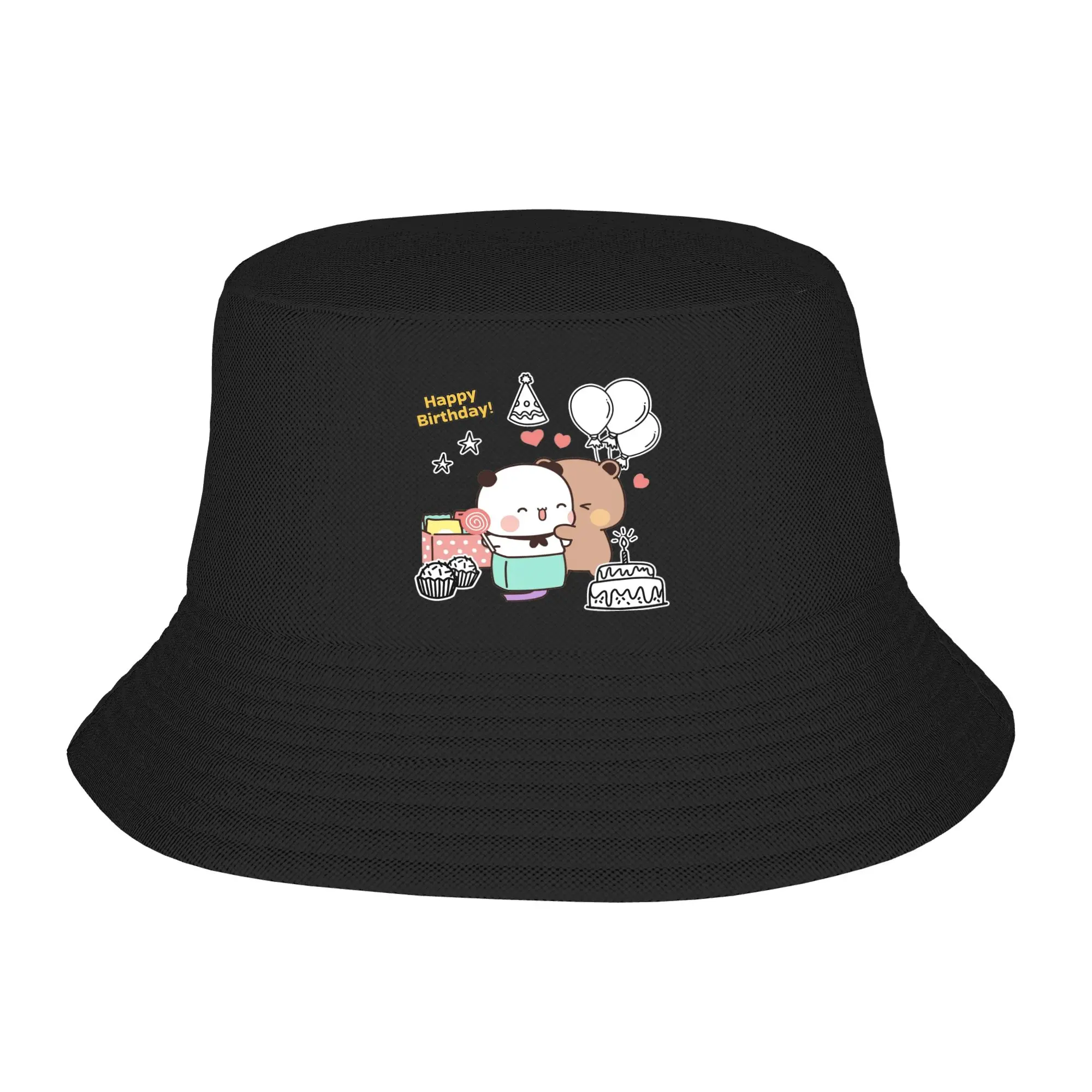 Vocation Getaway Headwear Happy Bubu Dudu Merch Bucket Hat Unisex Hot Sun Hats Panda Bear Ispoti Cap Fisherman Hat Vacation