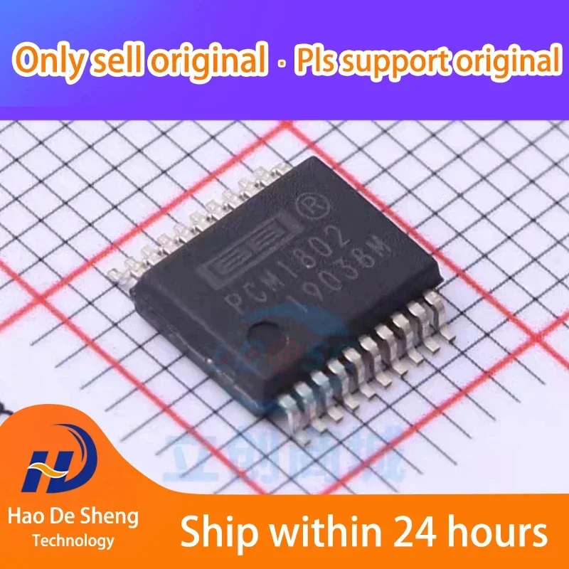 

10PCS/LOT PCM1802 PCM1802DBR SSOP20 New Original in Stock