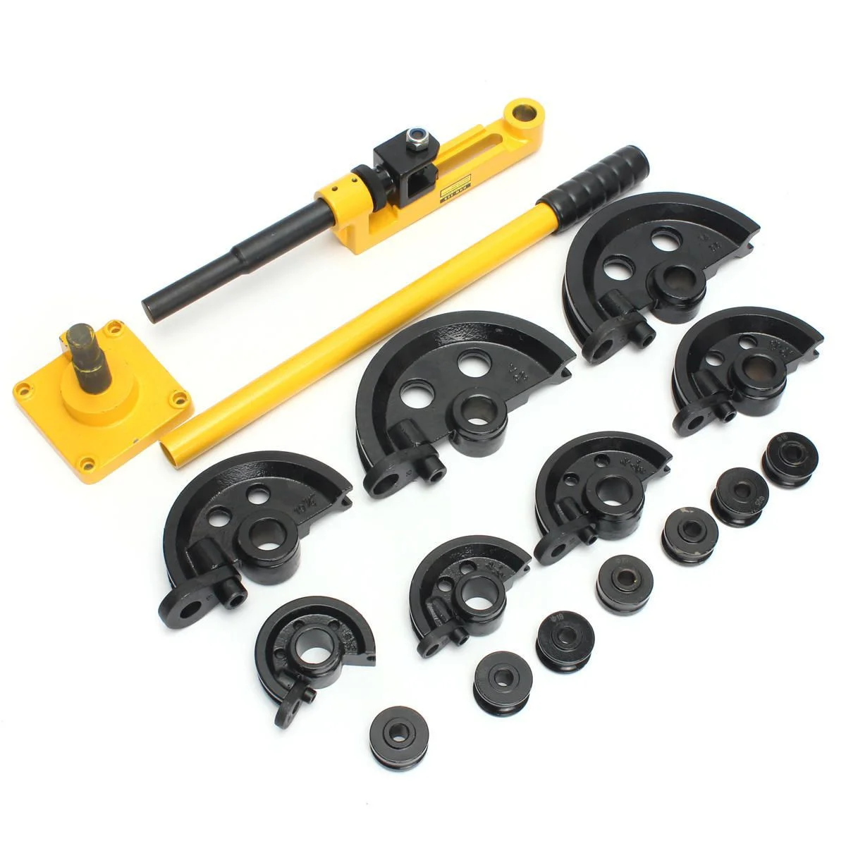 Piegatubi manuale HHW-25S Piegatubi industriale professionale per tubi metallici in acciaio al carbonio in acciaio inossidabile 3/8-1 pollici