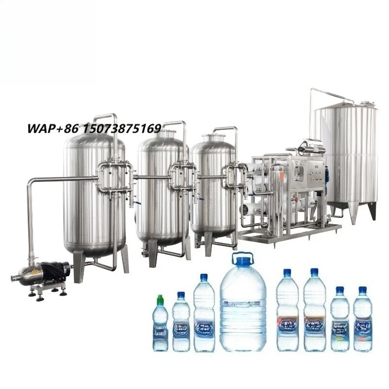 Automatic Small Scale Commercial Bottled Drinking Water Filtration Seawater Desalination RO System Water Treatment Plant