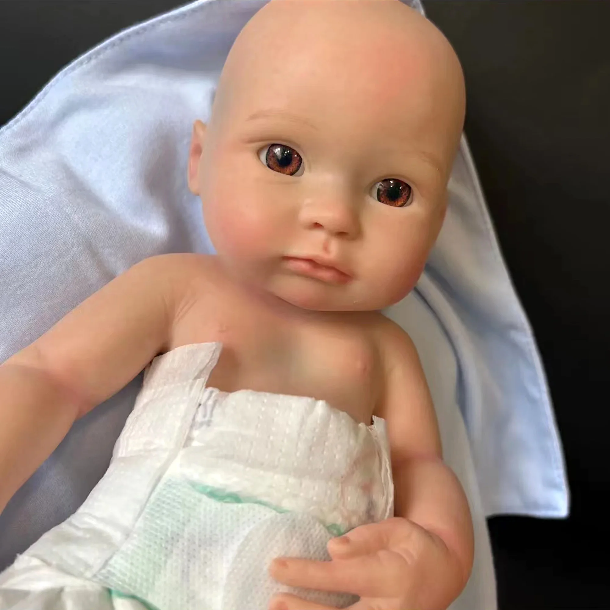 Painted Solid Silicone Boys 35cm Silicone Bebe Reborn Can Drink and Can Pee Dolls Muñecas Reborn Bebe Reborn Corpo De silicone