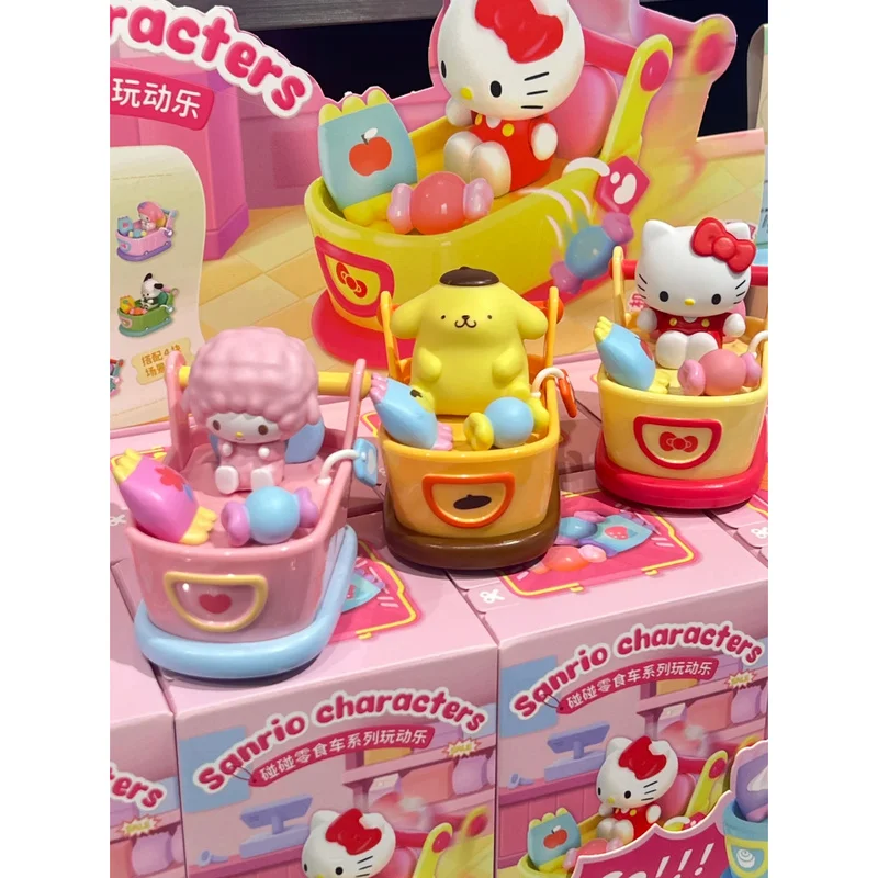 Genuino Sanri Famiglia Paraurti Auto Snack Serie Cieco Scatola Del Fumetto Carino Periferico Giocattolo Alla Moda Desktop Giocattoli Svegli E Figura Regali