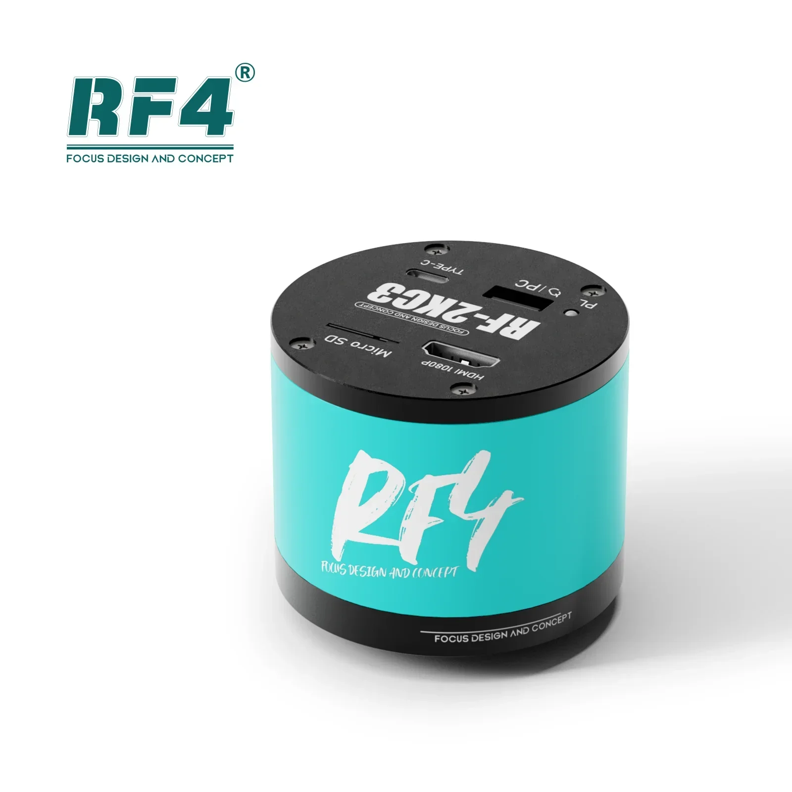 RF4 Full HD 2K 1080P Uscita HDMI Lente d'ingrandimento Video Registrazione Fotografia Nuovo Video industriale Microscopio trioculare Fotocamera RF-2KC3