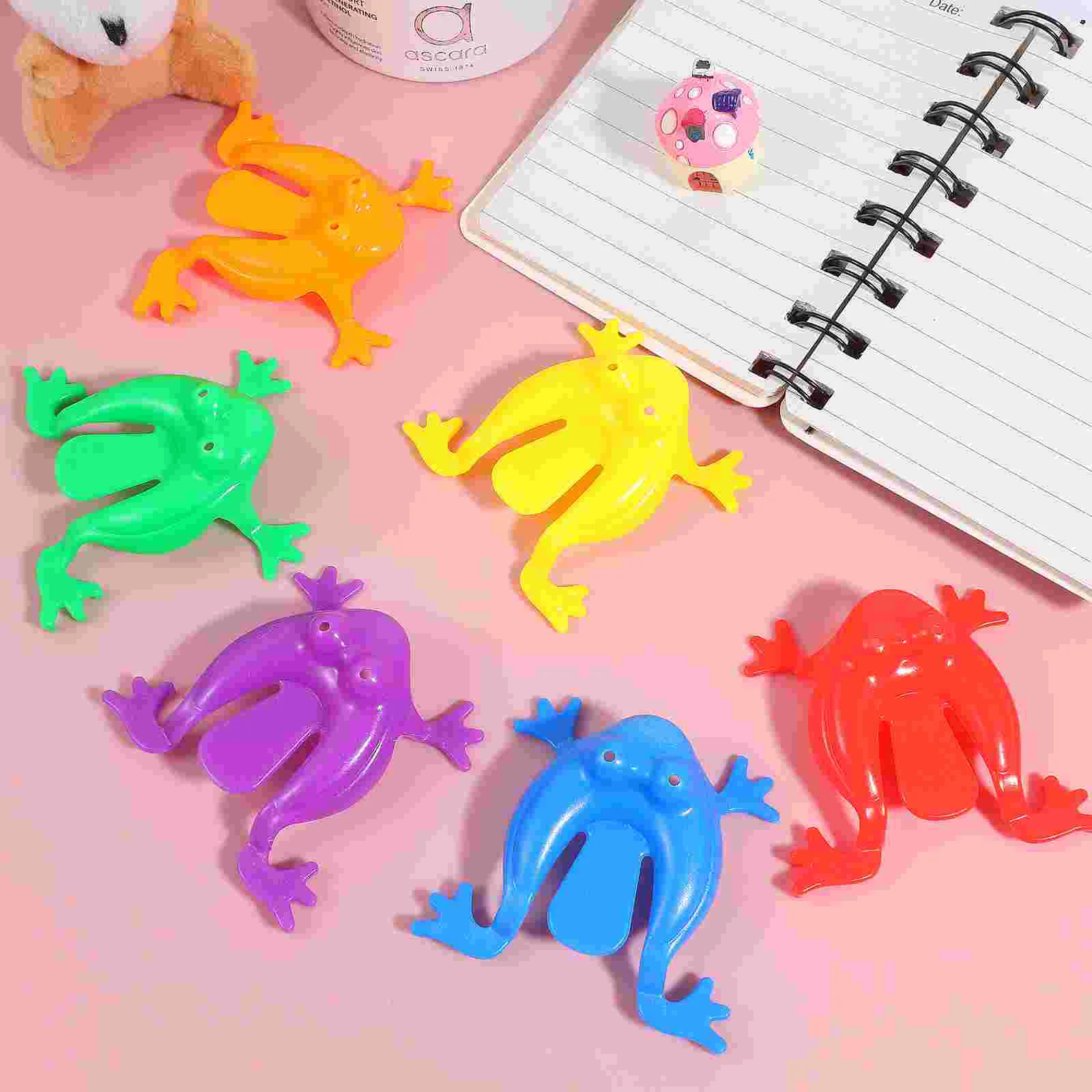 TOYMYTOY 24Pcs Funny Jump Leaping Toys Educational Plaything Party Favors for Kids Prize Gift