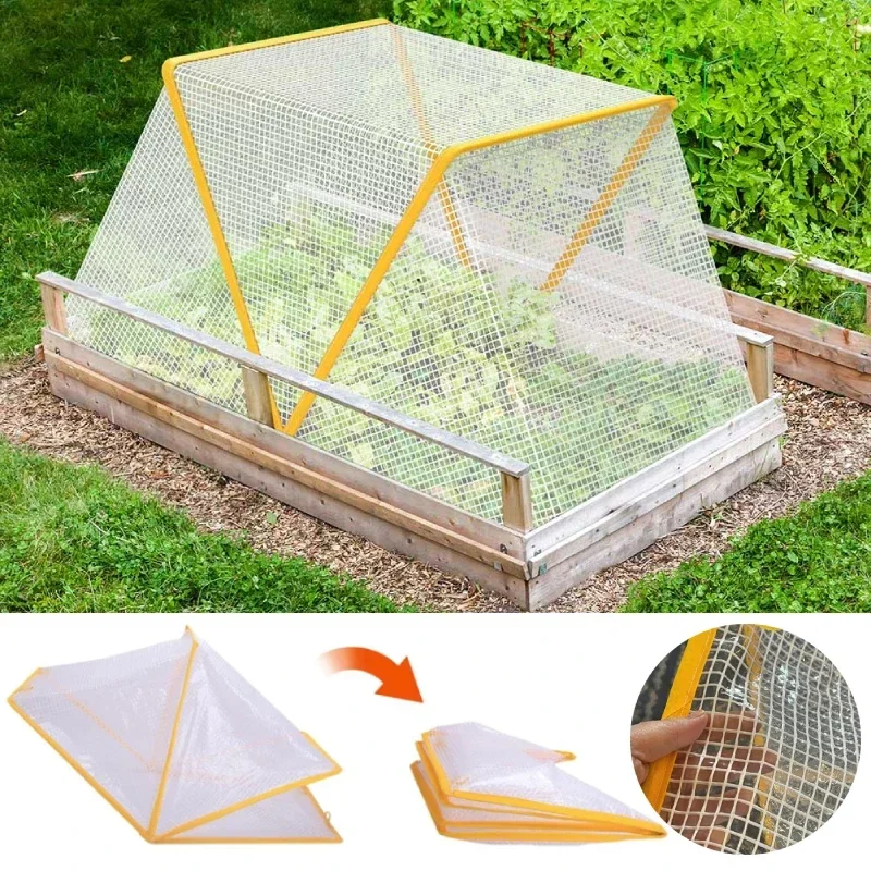 

Foldable Greenhouse Cover Vegetable Plants Protector Windproof Anti-Uv Growth Protection Net Garden Field Insect-Proof Supplies