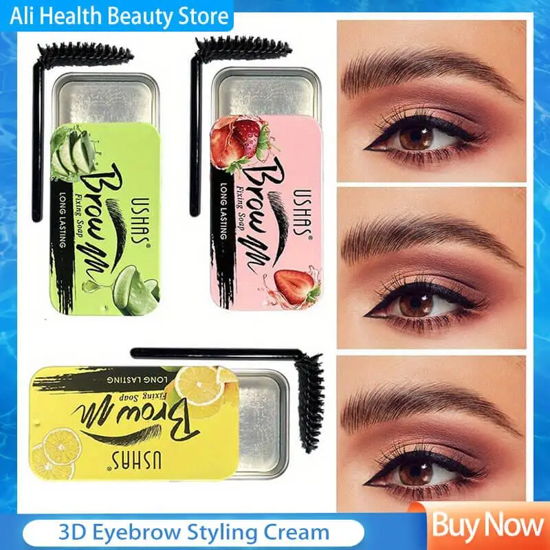 3D Eyebrow Styling Cream Waterproof Quick-drying Makeup Eyebrow Sculpt Soap Natural Long Lasting Brow Setting Gel Wax Cosmetics