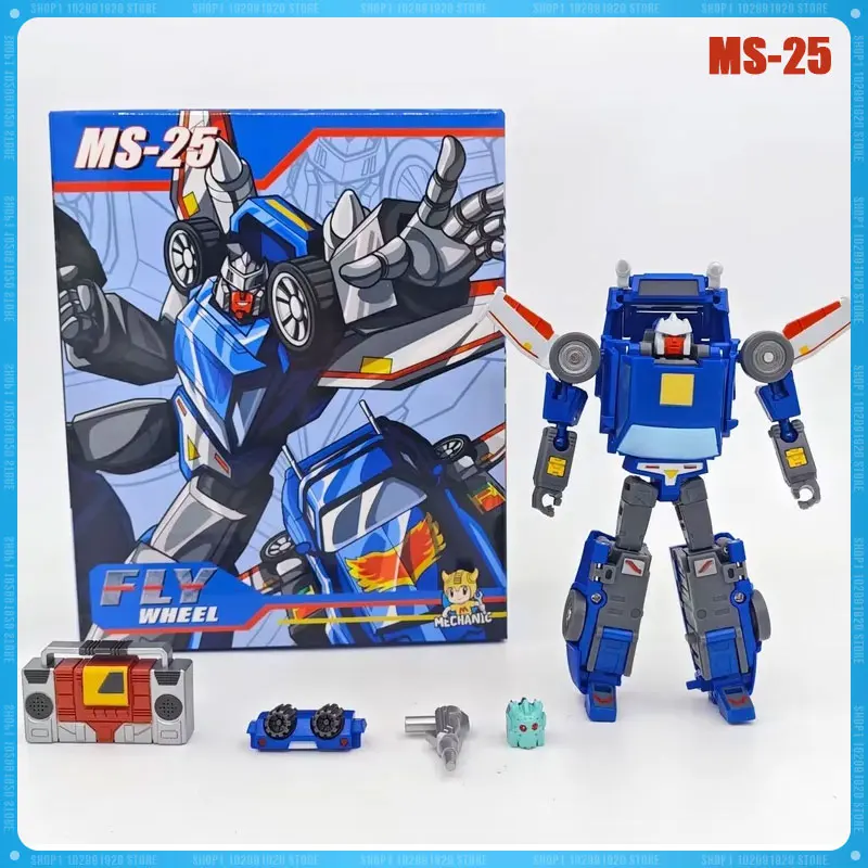 

Transformation MFT MS-25 MS25 FLYWHEEL Small Scale Pocket Toy Action Robot Model Desk Decora Toy Gift for Children In Stock