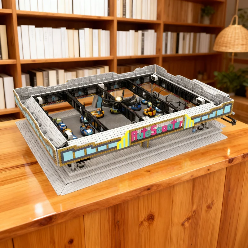 

8215 деталей MOC: Модель городских машинок-бамперов, конструктор, креативный подарок, коллекционный декор, премиум-класс для детей и взрослых, для рабочего стола