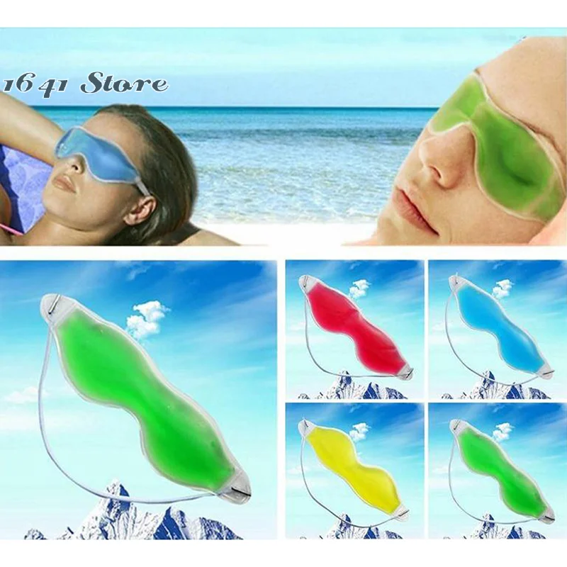（NEW）1pc Gel Cold Eye Pack Anti Insomnia Ice Cool Compress Eye Pack Multifunctional ASleep Mask for Sleeping Health Care