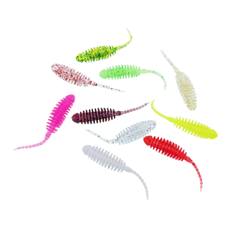 MUKUN 20PCS NEUE AJING Weicher Köder Rockfish Angeln Lockt 0,2g/3,5 cm MINI Künstliche Köder Swimbaits Jig locken Wobbler Wurm Tackle – Detail 6
