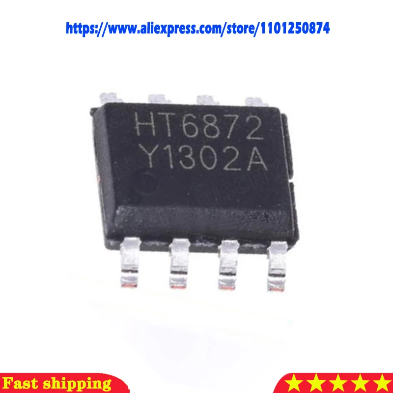 10pcs/lot HT6872 6872 SOP-8 In Stock