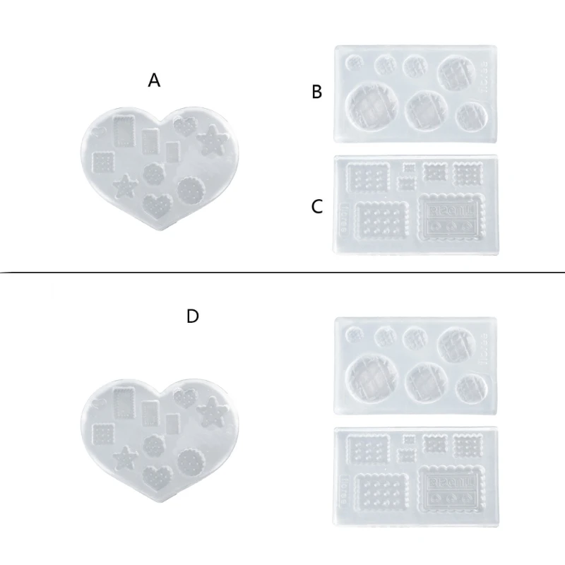 

Mini Dessert Crystal Epoxy Resin Mold Cake Candy Chocolate Silicone Mould F3MD