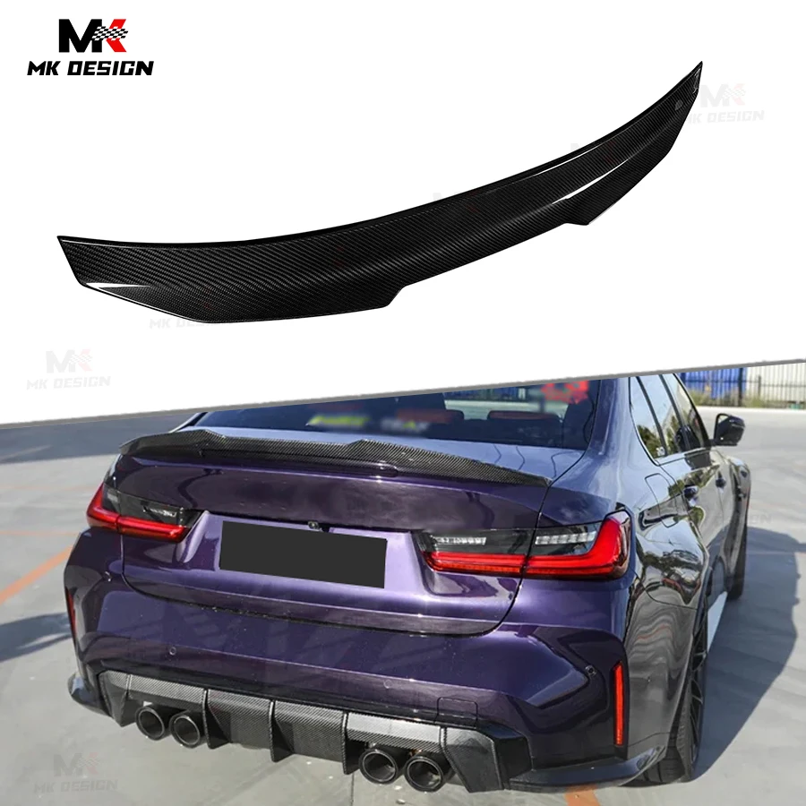 

Carbon Fiber PSM Style Rear Trunk Lip Spoiler Wing for BMW M3 G80 M4 G82 2021-2024 Rear Wing Boot Lip Car Accessories