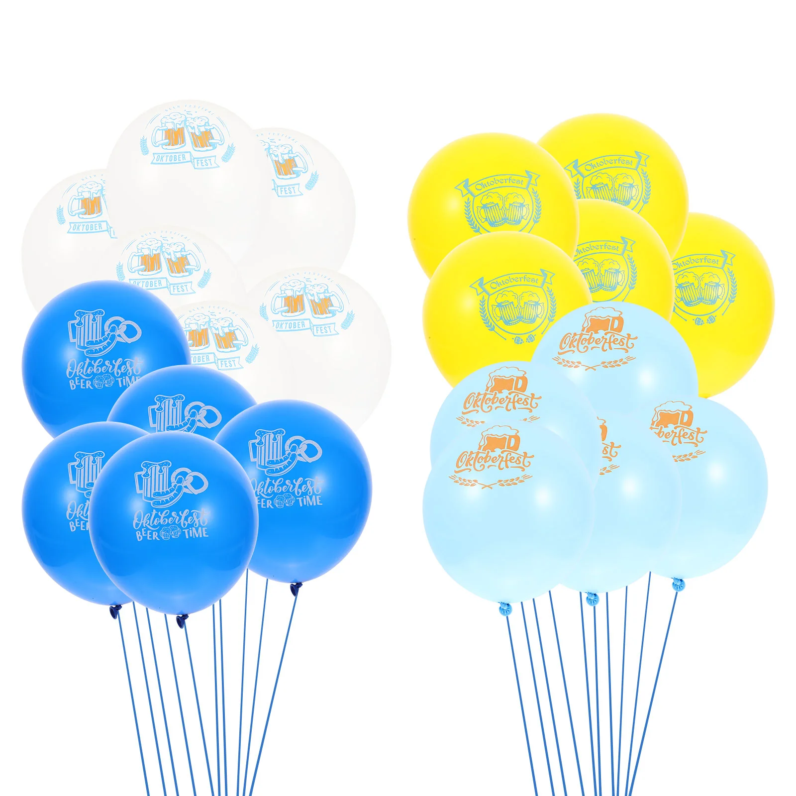 

40 Pcs Party Supplies Oktoberfest Balloon Balloons Emulsion Beer Festival Theme