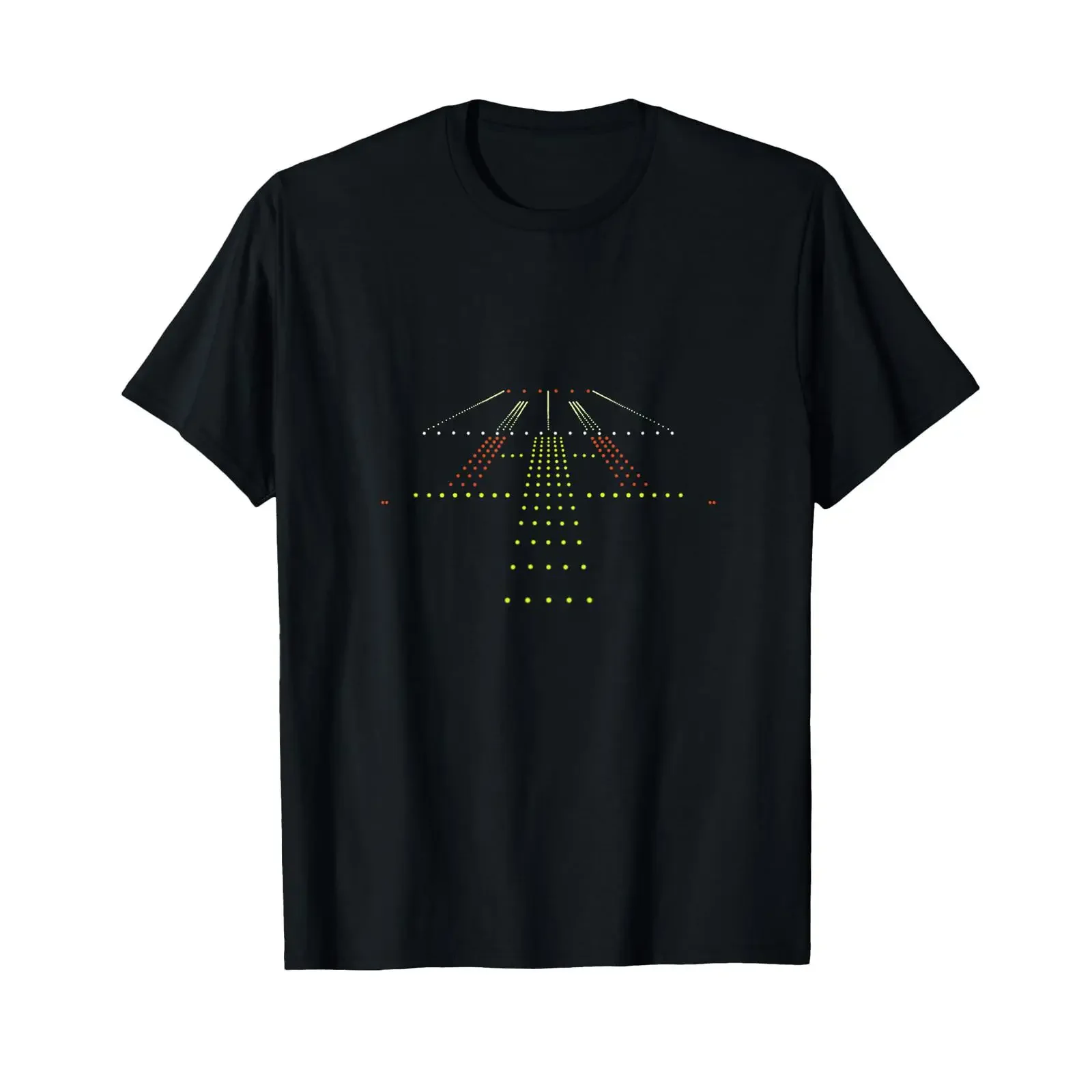 Lighted Runway Pilot Aeroplane Airline Plane Spotting T Shirt vintage Washed graphic Unisex streetwear Stretched Versatile