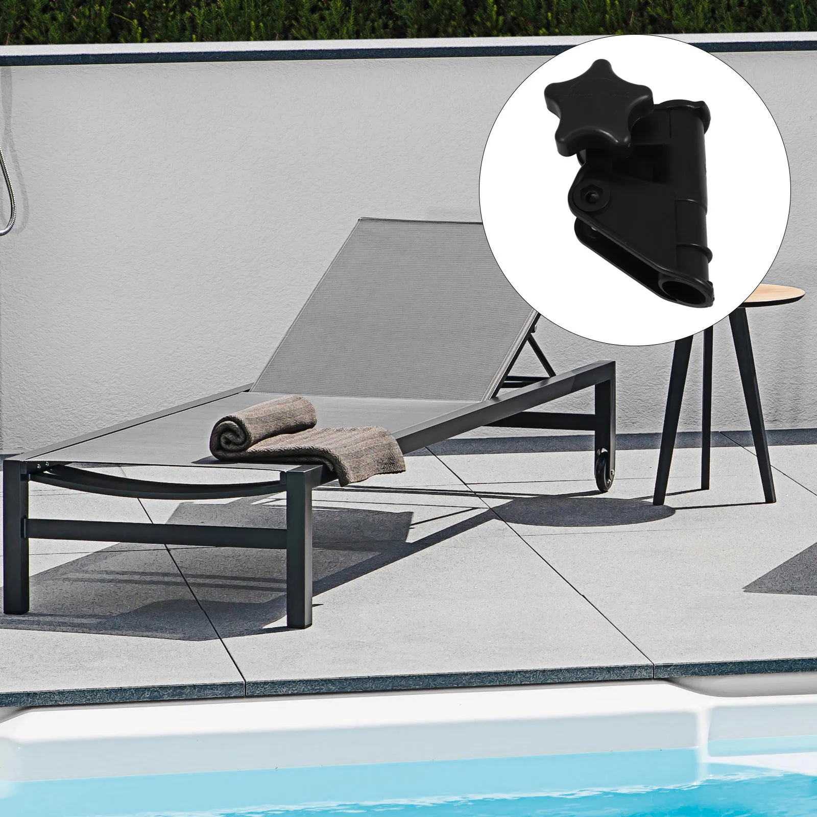 

1 Pair Plastic Lock Buckle Connectors For Round Tubes Seat Latch Hinge Fixed Catch Lock Replacement Parts Compatible With