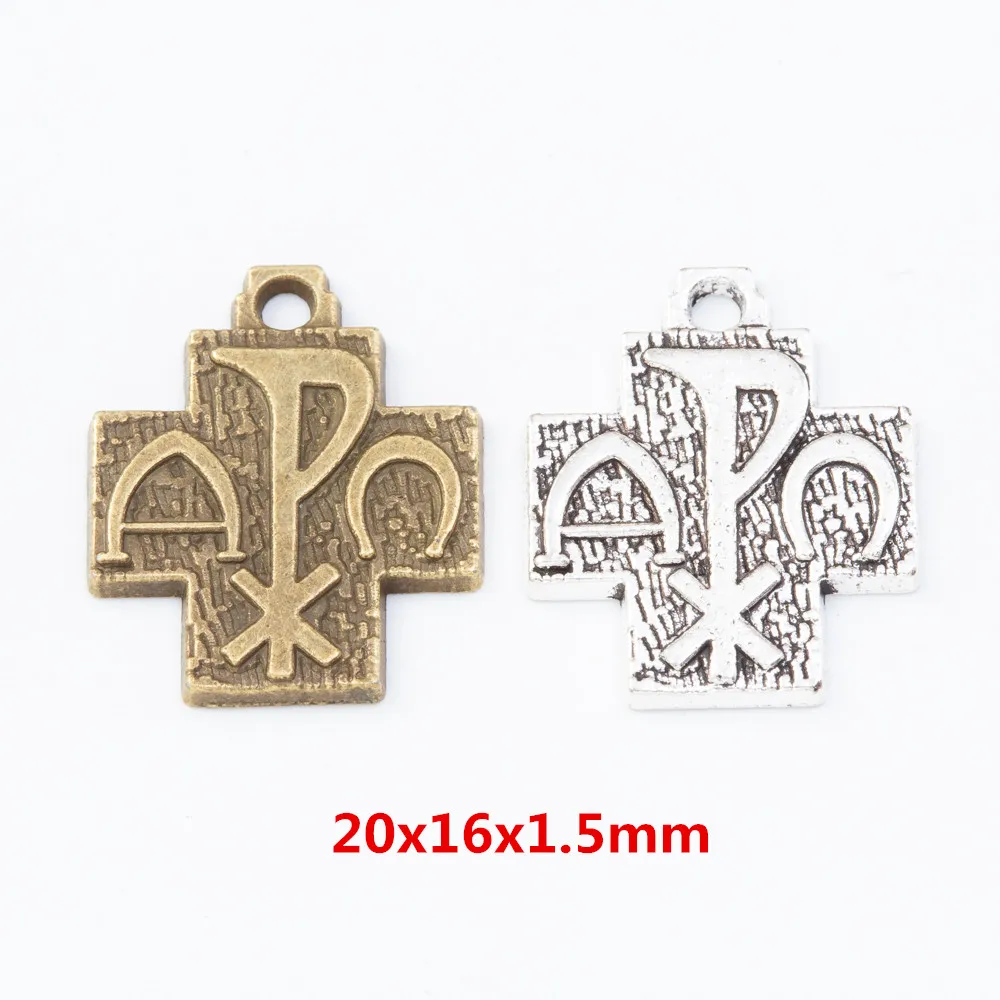 30pieces（Cross Pendan）vintage zinc alloy charm metal pendant DIY jewelry discovery making accessories1777