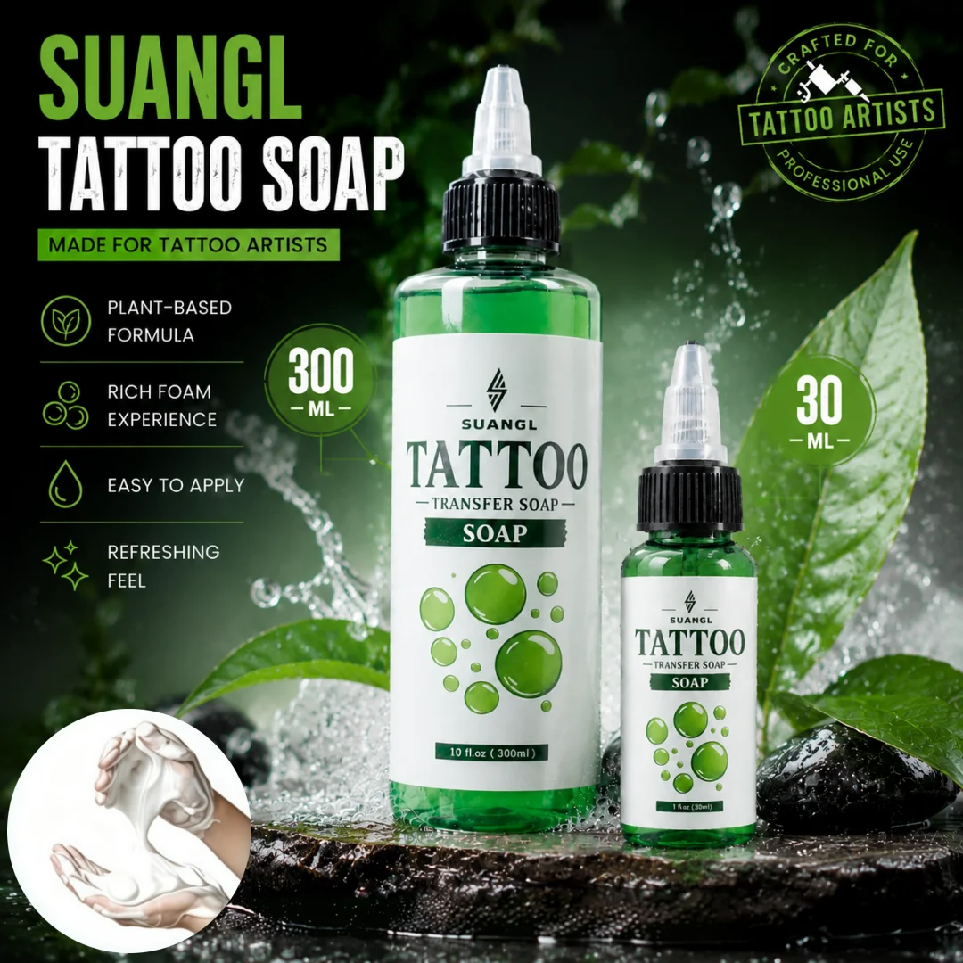 Tattoo Green Soap and Blue Soap Super Concentrated Cleanser for Piercing Tattoo Studios Artists Beginners Supplies
