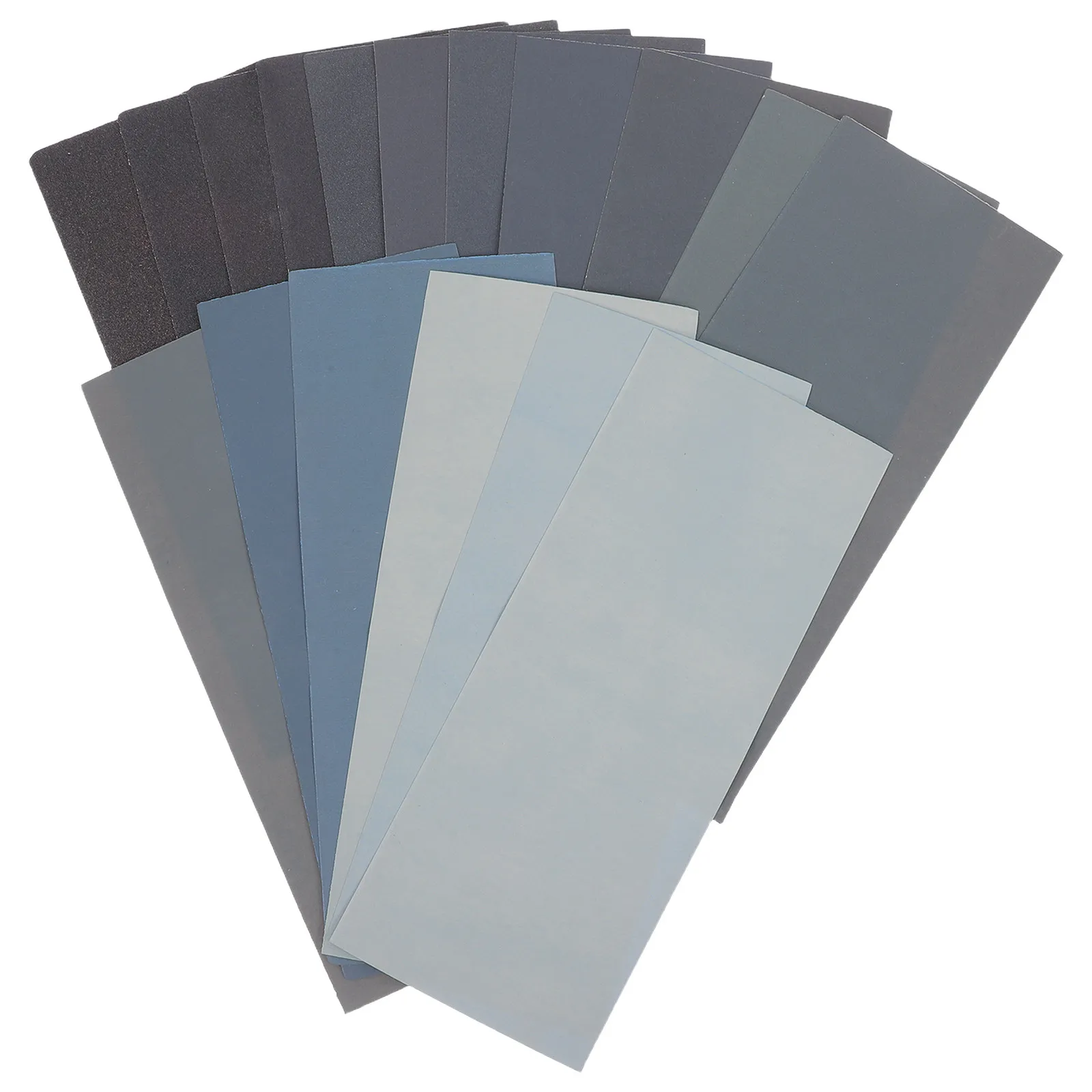 17Pcs Versatile Waterproof Sanding Sheets Wet Dry 120-10000 Grit for Car Bodywork Automotive Refinishing Furniture Metal Wood