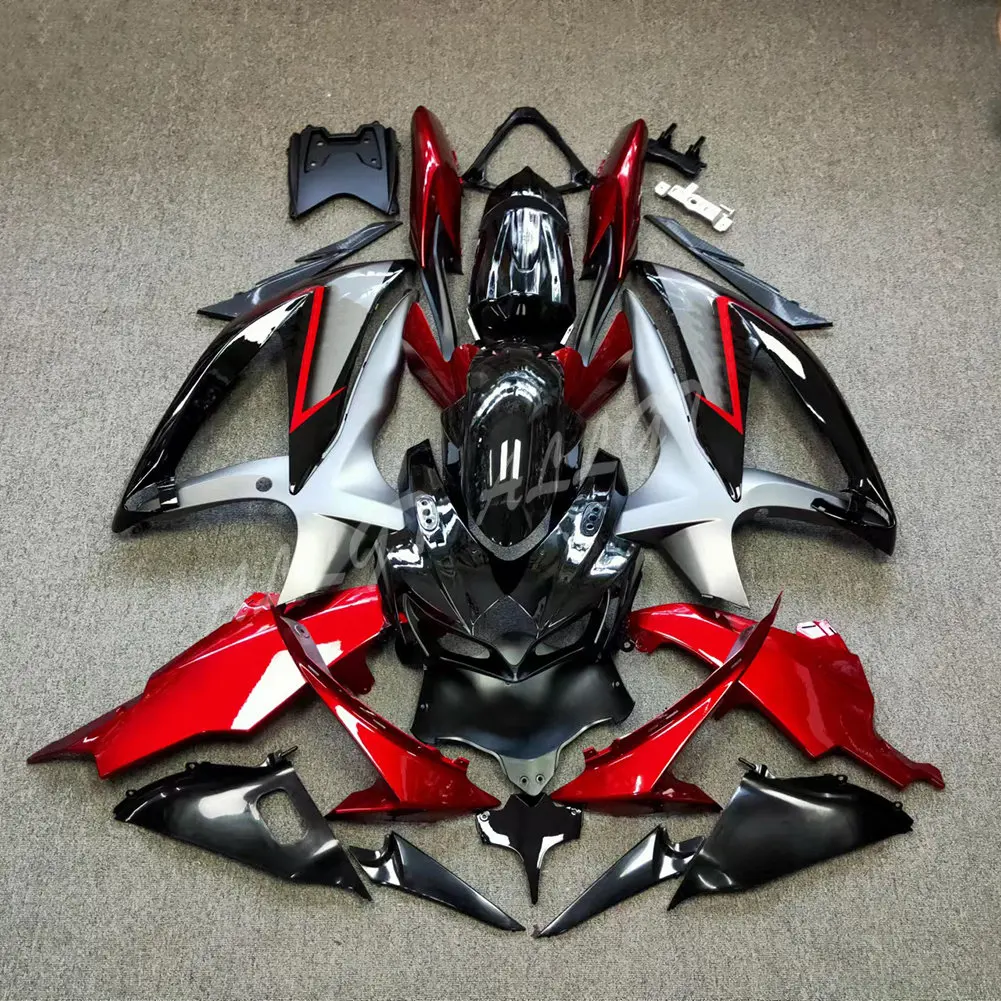 Motorcycle Painted Fairing Bodywork kit Red Black ABS for SUZUKI GSX-R 600/750 2008 -2010