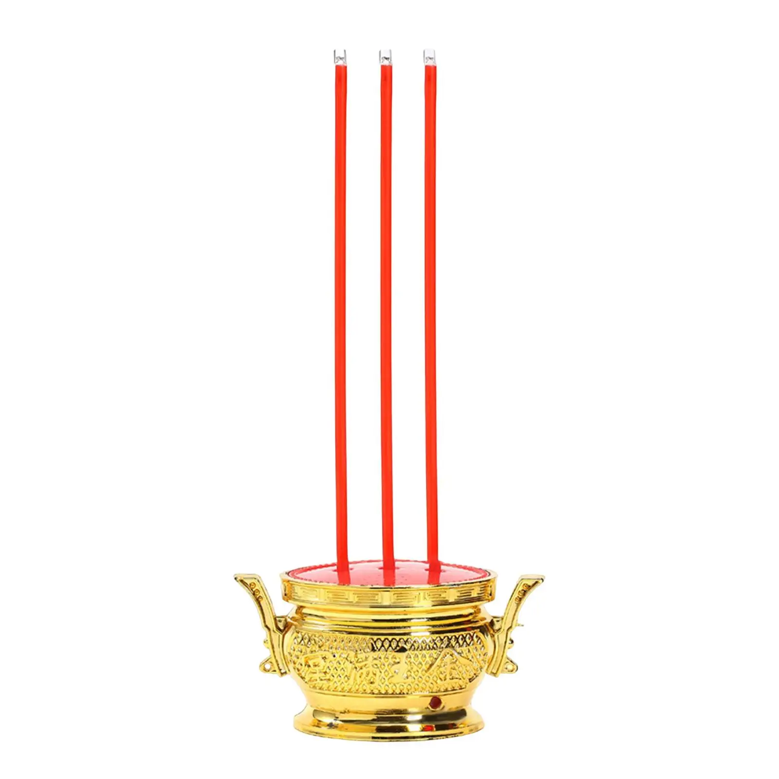 LED  Crafts Home Decor  Holder Avalokitesvara Censer Insence Holder Electric Candlestick for Party Celebration