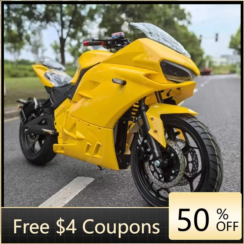 

Rs New energy pollution-free electric motorcycle, 10,000 watts high-power motor, 72v lithium battery, cruising range of 300km.