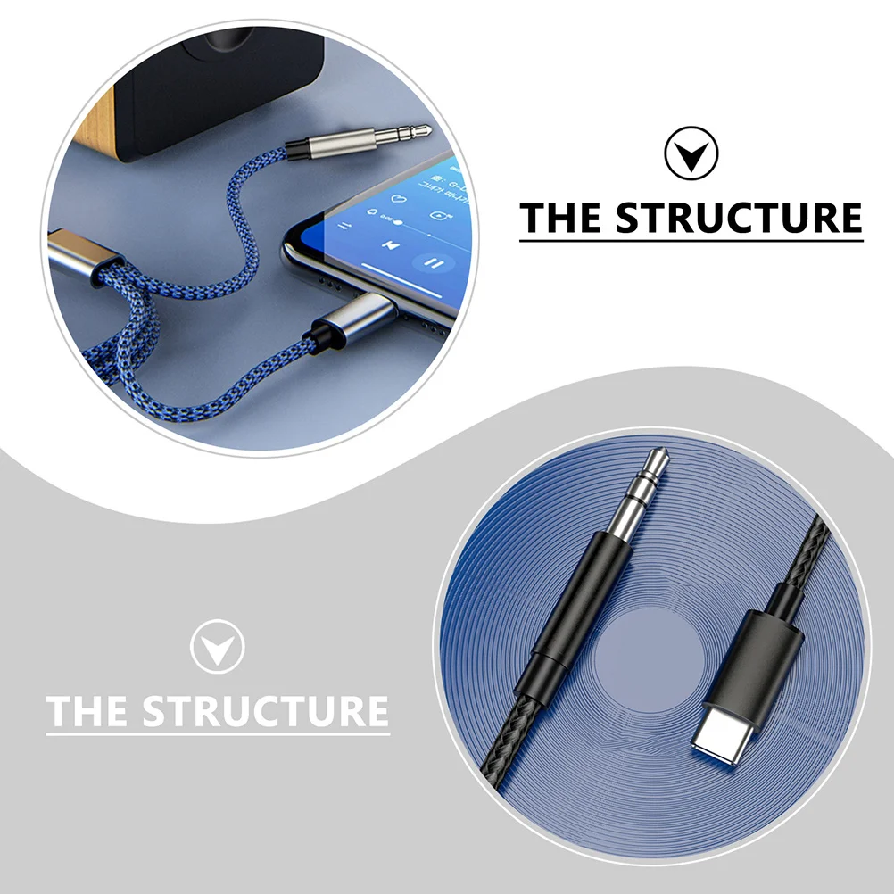 

1Pcs Audio Cable USB Type C to 3.5mm Adapter Converter Cord for Vehicle Mounted Car Audio Aux Cable Player 3.5 Mm Car Converter